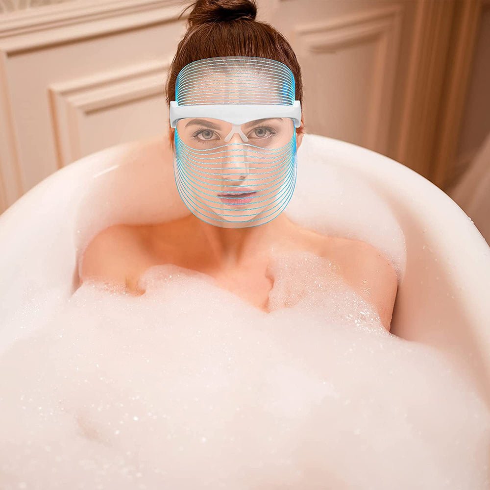 7 Colors LED Facial Mask Light Skin Care Device for Home Use - USB Rechargeable - Direct On Sale