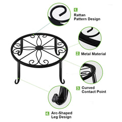 5 Pack Metal Plant Stand for Outdoor Indoor Plants Flower Pots Stand Holder
