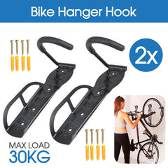 2Pcs Wall Rack Mount Bicycle Hanger Stand Garage Bike Steel Hook Holder