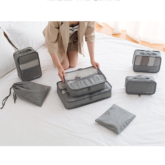 7Pcs Packing Travel Bags Luggage Organiser Inserts - Direct On Sale