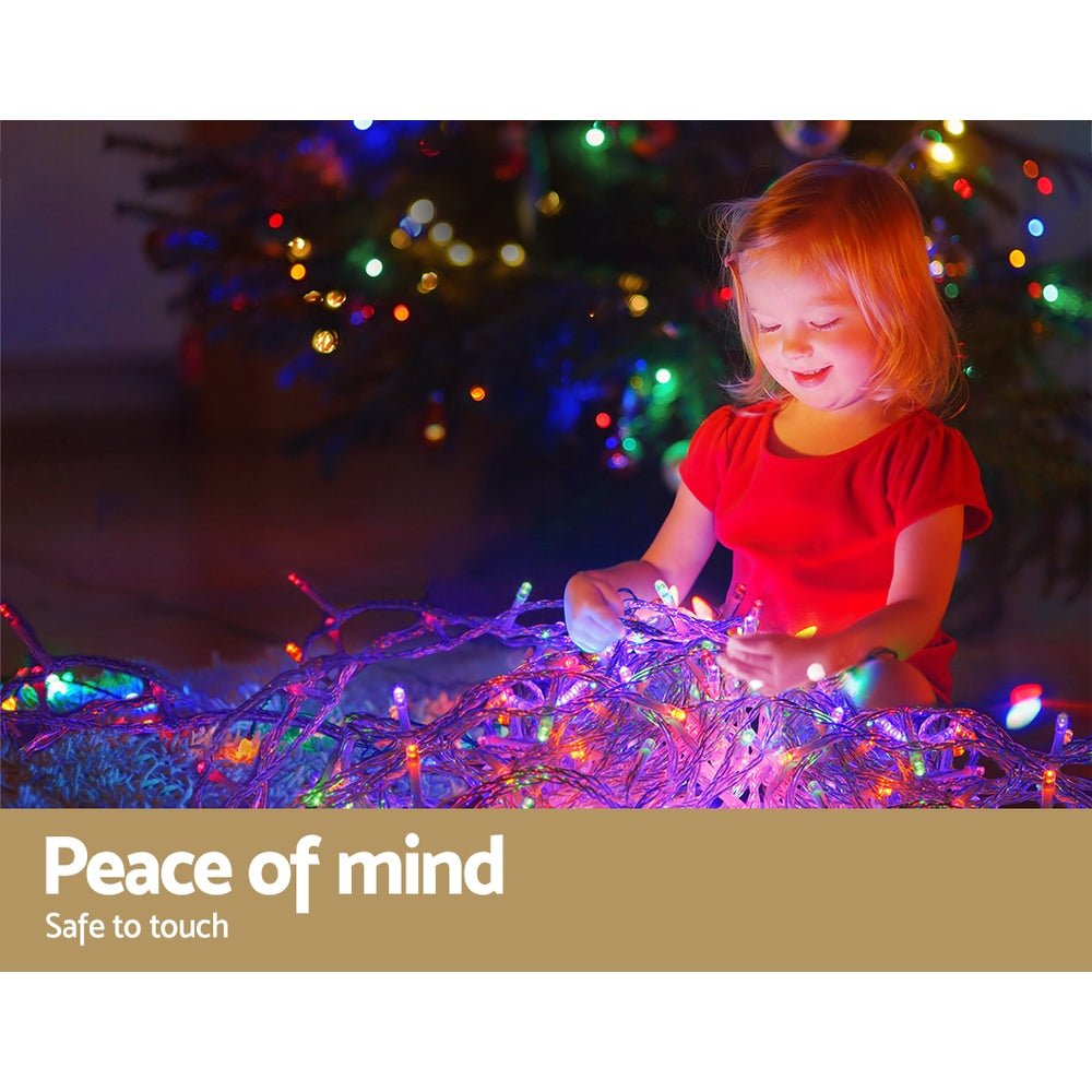 800 LED Christmas Icicle Lights Mutlicolour - Direct On Sale
