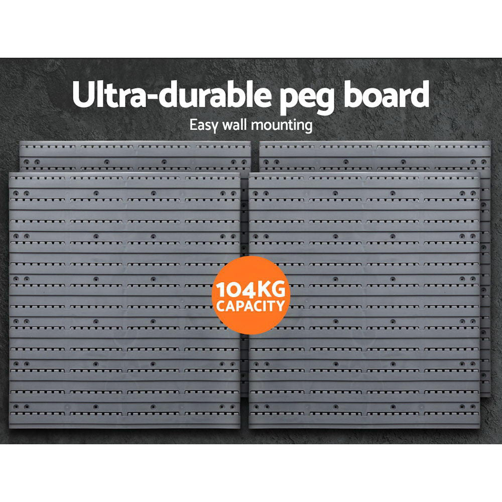 88 Parts Wall - Mounted Storage Bin Rack Tool Garage Industrial Shelving Organiser Box - Direct On Sale