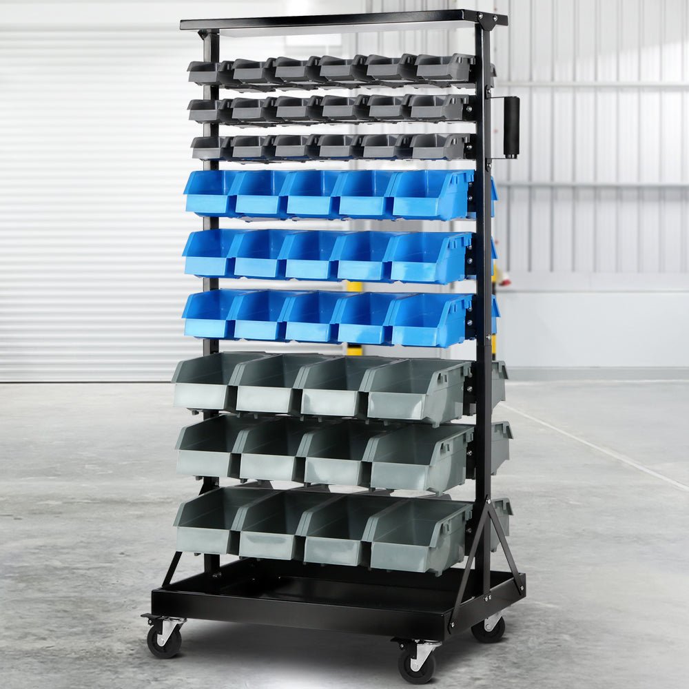 90 Bin Storage Rack Stand Industrial Shelving - Direct On Sale