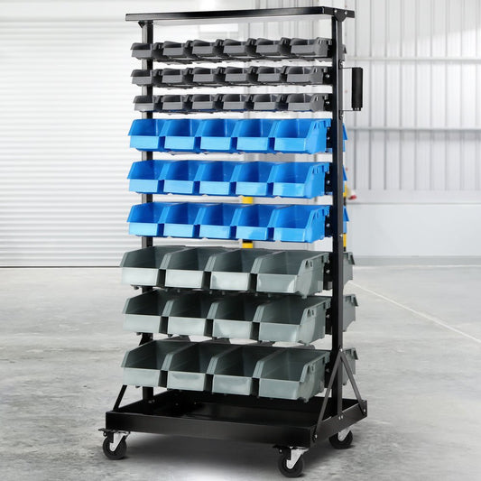 90 Bin Storage Rack Stand Industrial Shelving - Direct On Sale