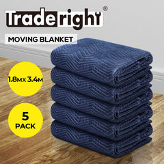 Moving Blanket Furniture Protection Quilted Removalist 1.8MX3.4M 5PCS