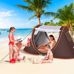 2-3 Person Tent Automatic Camping Beach Tent Anti UV Awning Tent Waterproof Outdoor