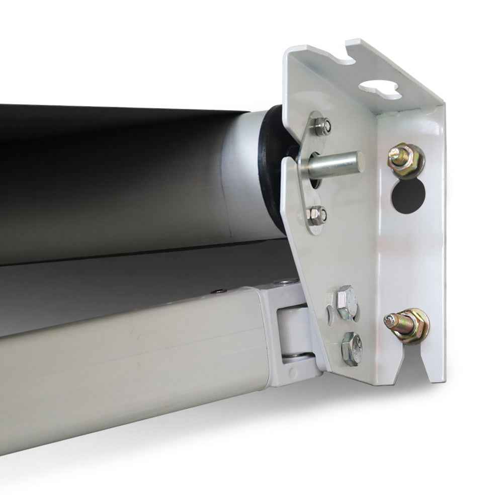 Wall bracket mounting for the retractable awning