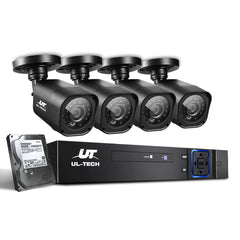 Outdoor CCTV Security System 2TB 4CH P2P DVR 1080P HD  4 Camera Sets