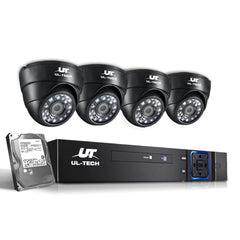 Outdoor 2TB 8CH DVR 1080P HD P2P 4 Camera Sets CCTV Security System