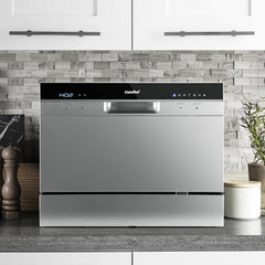 Benchtop Dishwasher 6 Place Setting Countertop Dishwasher Freestanding Appliance