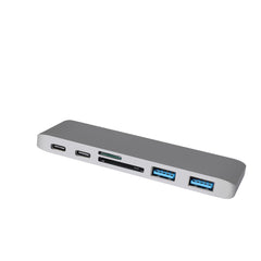 USB 3.0 Type-C HUB 6 Port Powered Adapter for Macbook pro