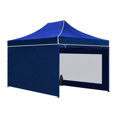 Gazebo Pop Up Marquee 3x4.5 Folding Wedding Tent Gazebos Shade Blue