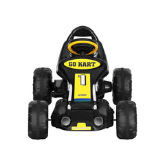 Rigo Kids Pedal Go Kart Ride On Toys Racing Car Plastic Tyre Black