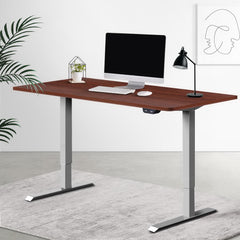 Standing Desk Motorised Electric Height Adjustable Sit Stand Table Office 140cm