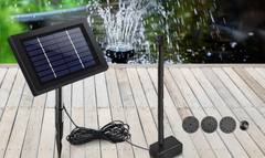 8W Solar Powered Water Pond Pump Outdoor Submersible Fountains