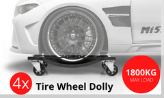 4 x Heavy Duty Wheel Dolly 450 kg