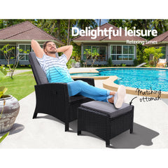 Recliner Chair Sun lounge with Ottoman
