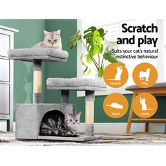 Cat Tree Tower Scratching Post Scratcher Wood Condo House Bed Tree