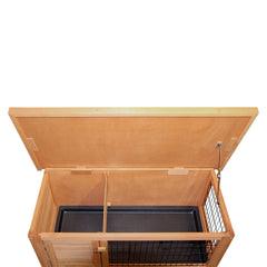 Rabbit/ Guinea Pig/ Chicken Hutch with Hinged Lid