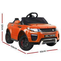 Range Rover Inspired Electric 12V Toys Kids Ride On Car - Orange