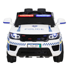Patrol Police Car Inspired  Electric Powered Kids Ride On Car - White