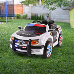 Kids Ride On Ford Police Car - Black & White