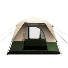 Camping Tent 4 Person Weisshorn Hiking Beach Tents Canvas Ripstop Green