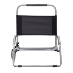 2 Pack Outdoors Beach Chair Folding Portable Summer Camping Outdoors - Black