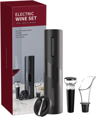 4 in 1 Electric wine opener set with USB charging for wine lovers