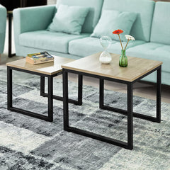 Set of 2 Nesting Modern Coffee Tables