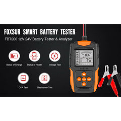 12V 24V Car battery tester LCD Battery Analyzer Test Tool For Car Truck