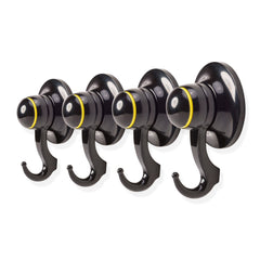 4PC Black 56mm Suction Hook Removable
