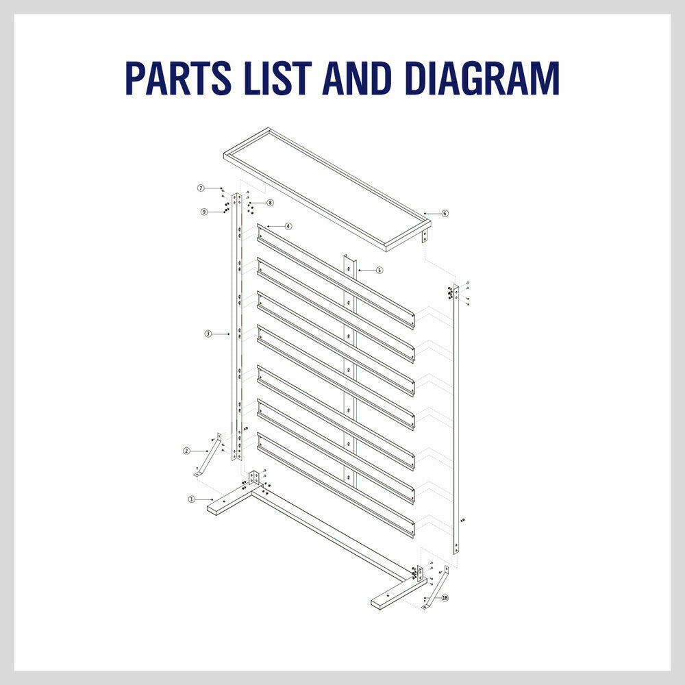 50-Piece Bin Wall Mounted Parts and Tool Storage Rack Organizer Rack f ...