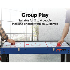 12-in-1 Combo Games Tables Foosball Soccer Basketball Hockey Pool Table Tennis