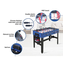 12-in-1 Combo Games Tables Foosball Soccer Basketball Hockey Pool Table Tennis