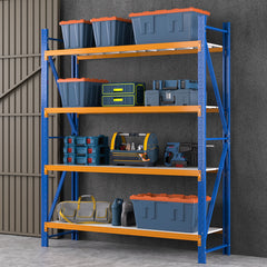2.4Mx2M Garage Shelving Warehouse Rack Pallet Racking Storage Shelf Blue