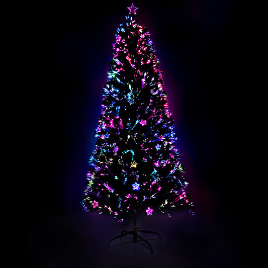 Christmas Tree 1.8M 6FT LED Optic Fiber Multi Colour Lights