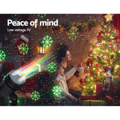 Moving LED Lights Laser Projector Landscape Lamp Christmas Decor