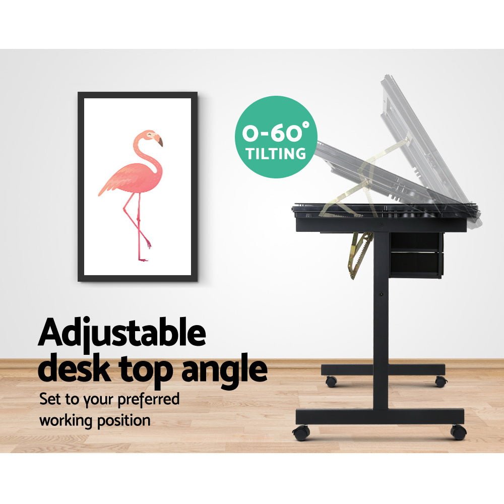 Adjustable Drawing Desk - Black and Grey - Direct On Sale