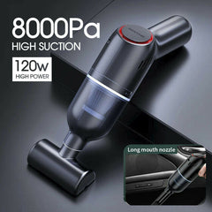 8000Pa Cordless Handheld Car Vacuum Cleaner Rechargeable