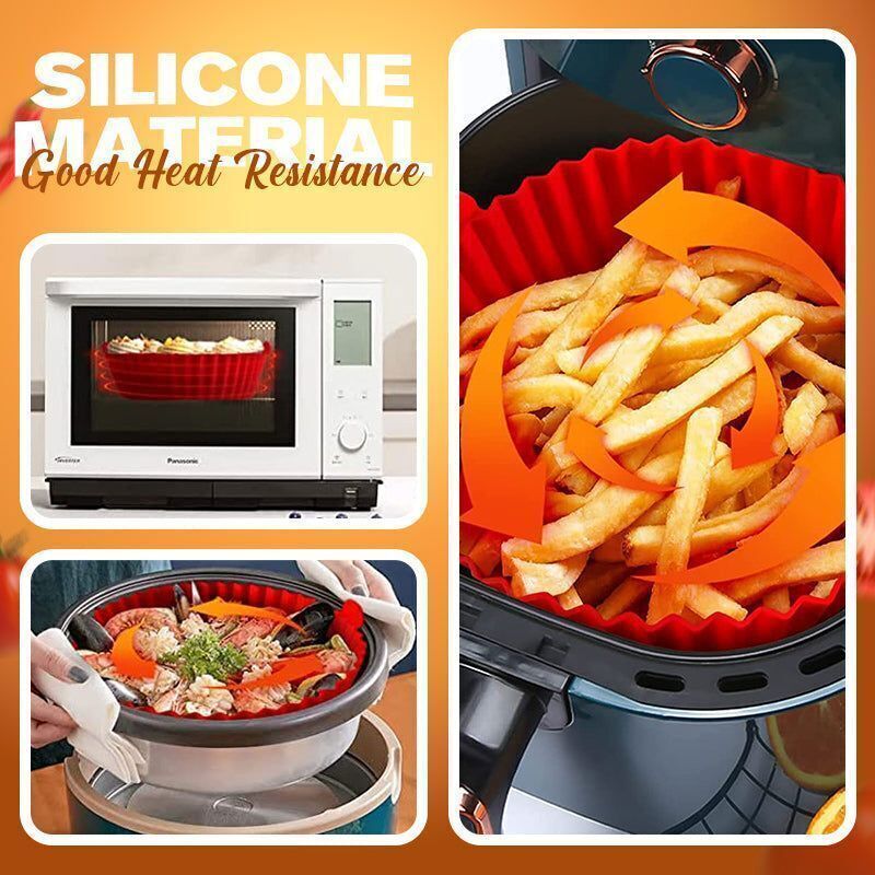 Air Fryer Basket Silicon Liner Non - Stick Reusable - Direct On Sale