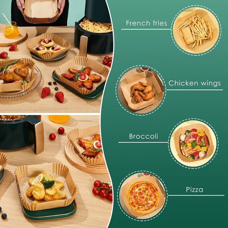 Air Fryer Basket Silicon Liner Non - Stick Reusable - Direct On Sale