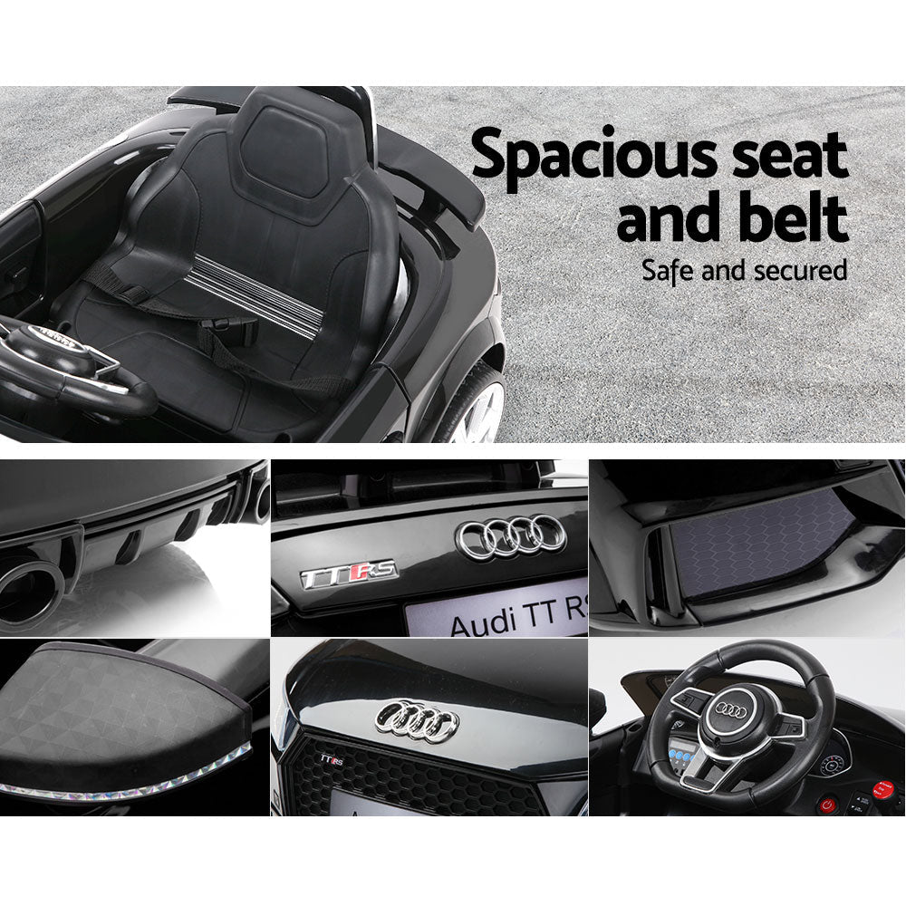 Audi Licensed TT RS Black Kids Ride On Car - Direct On Sale