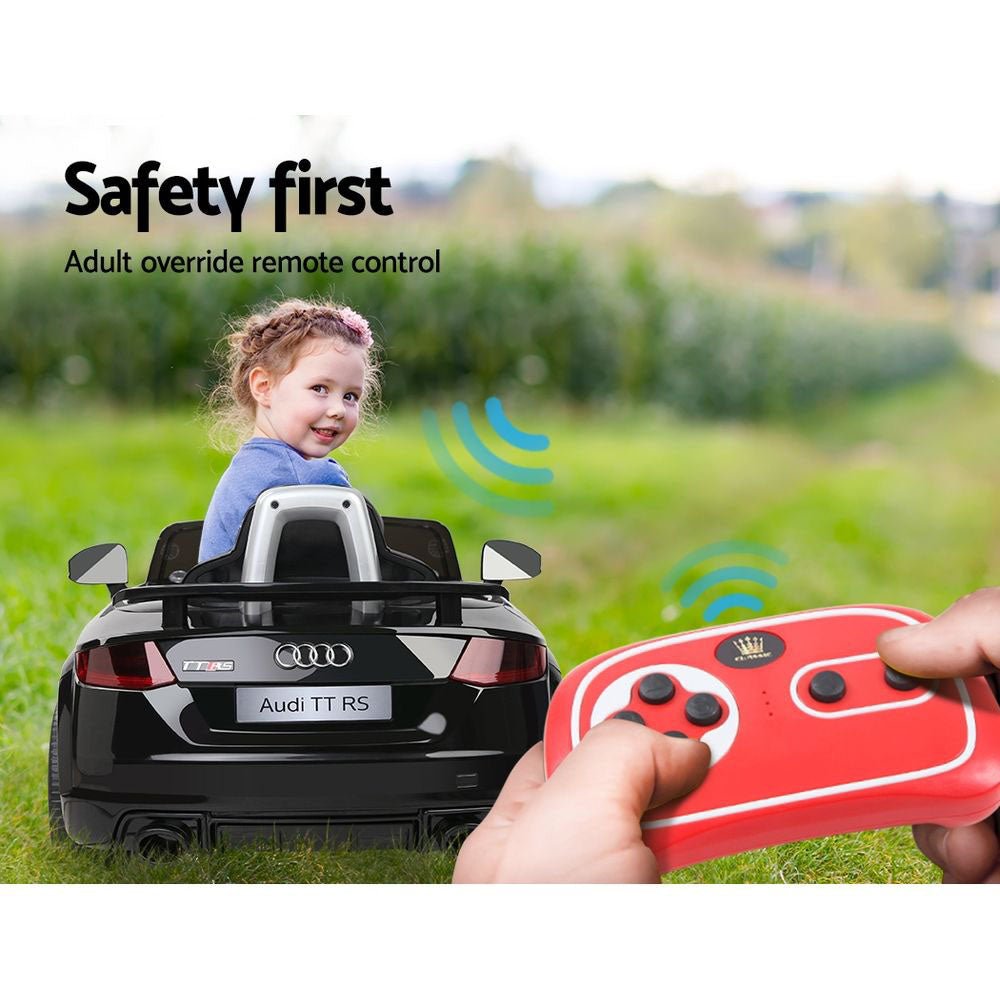 Audi Licensed TT RS Black Kids Ride On Car - Direct On Sale