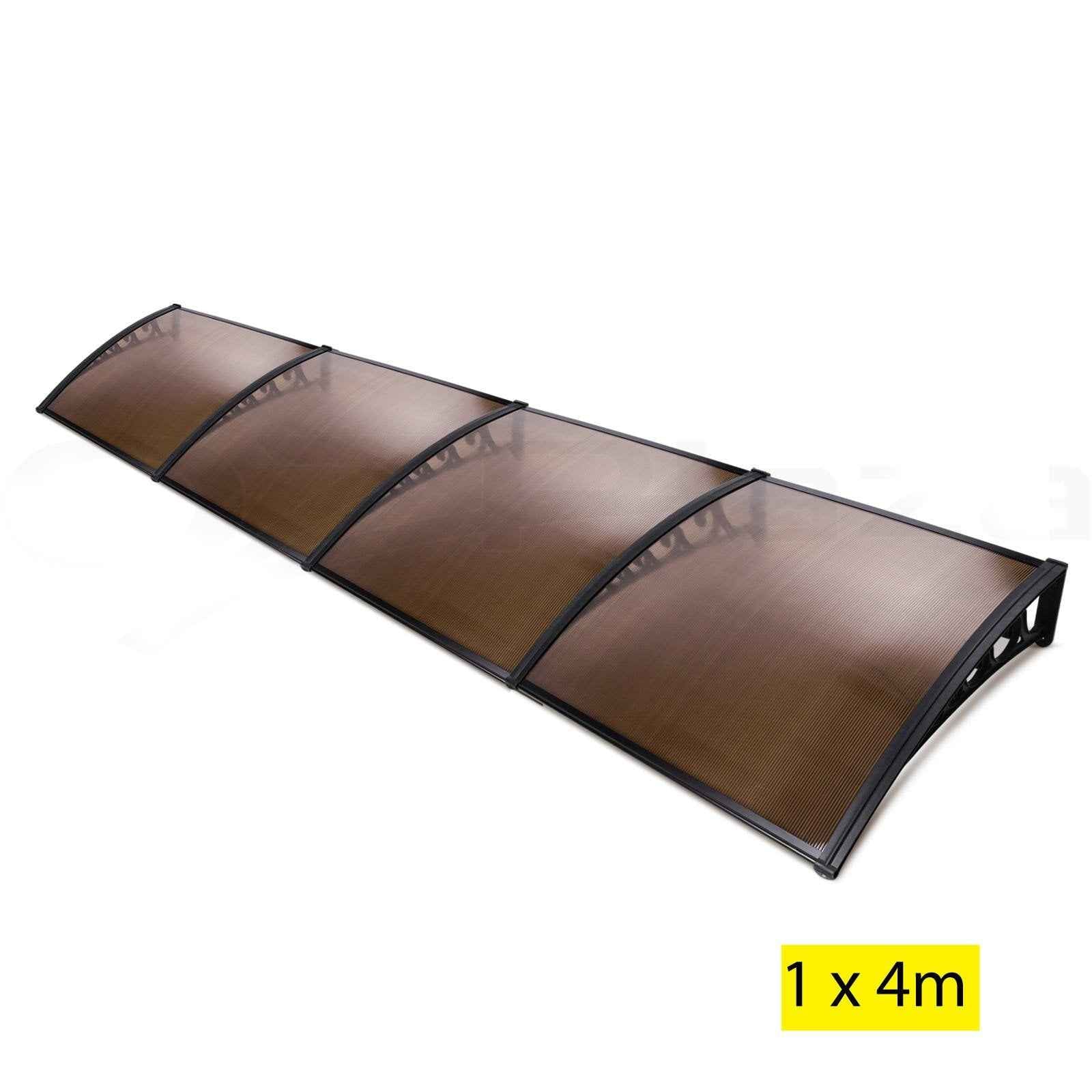 Awning panel showing 6mm hollow polycarbonate thickness
