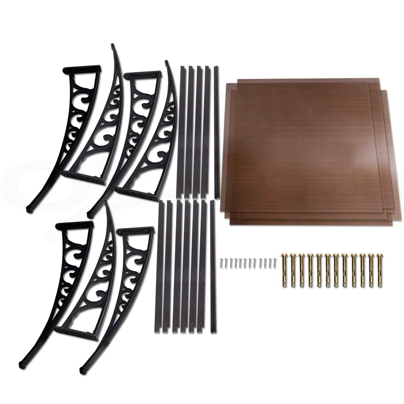 DIY awning dimensions and mounting guide