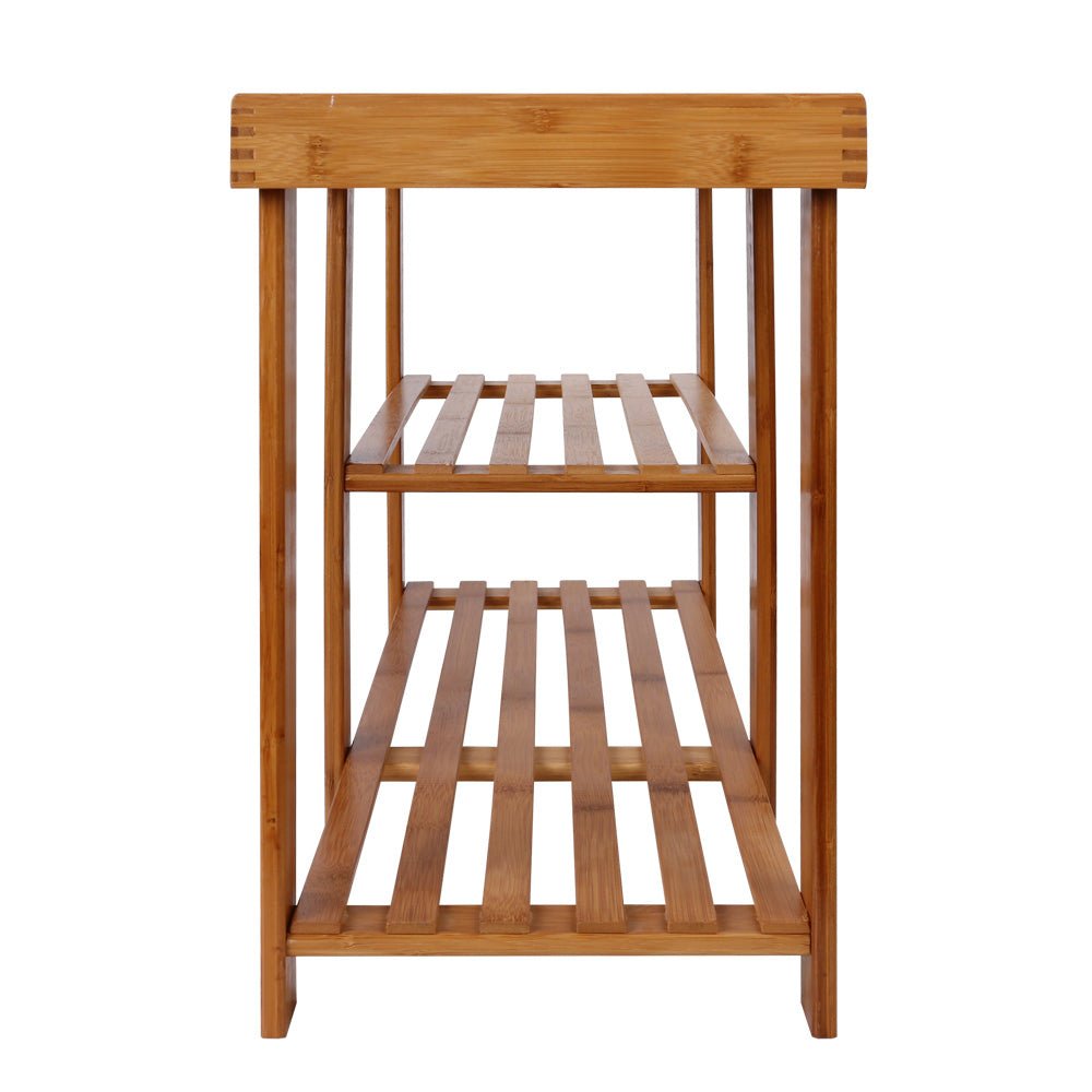 Bamboo Shoe Rack Bench - Direct On Sale