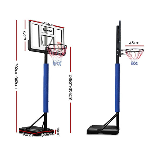 Basketball Hoop Height Adjustable Kid Adult Stand System - Direct On Sale