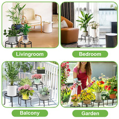 5 Pack Metal Plant Stand for Outdoor Indoor Plants Flower Pots Stand Holder