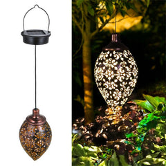 Solar LED Morrocan Lantern Light Hanging Lamp for Garden Outdoor